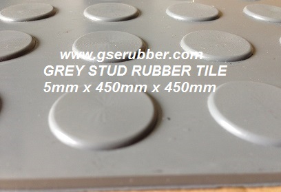 Grey Stud Rubber Tile